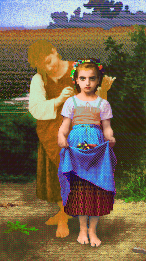 Artwork NFT <br/>Crown of Flowers after Bouguereau
